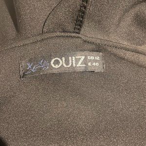 Quiz Womens Black and Cream Dress